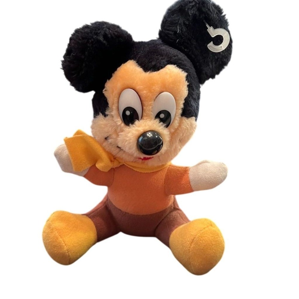 Vintage 1983 Disney Mickey Mouse Mickey's‎ Christmas Carol Plush Toy rare find